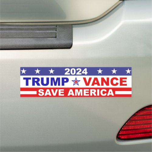 TRUMP VANCE 2024 SAVE AMERICA CAR MAGNET