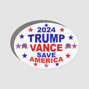 Trump Vance 2024 Save America Car Magnet