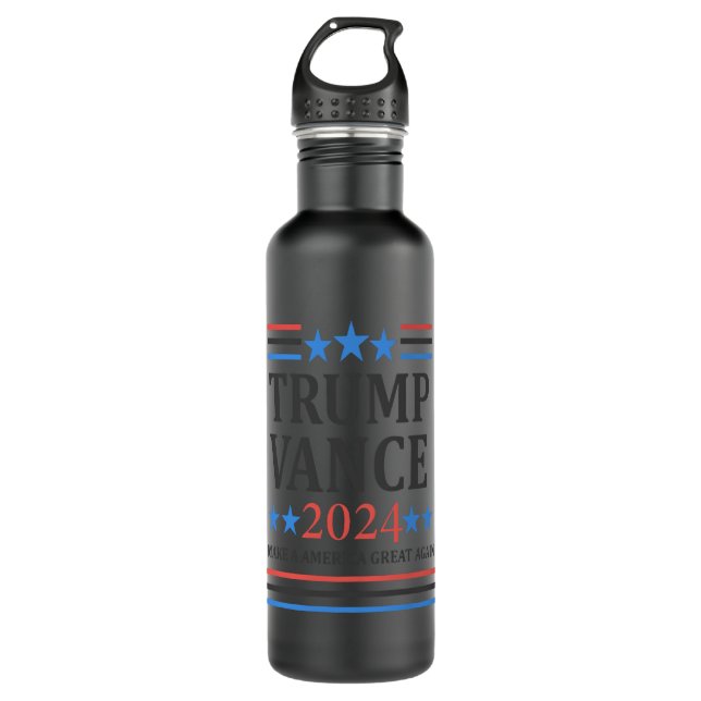 Trump Vance 2024 Shirt Stainless Steel Water Bottle (Front)