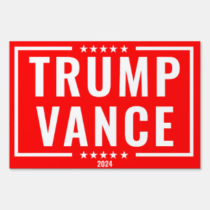 Trump Vance 2024 Sign