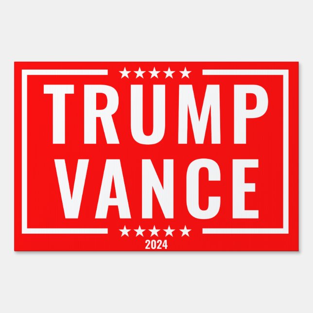 Trump Vance 2024 Sign (Back)