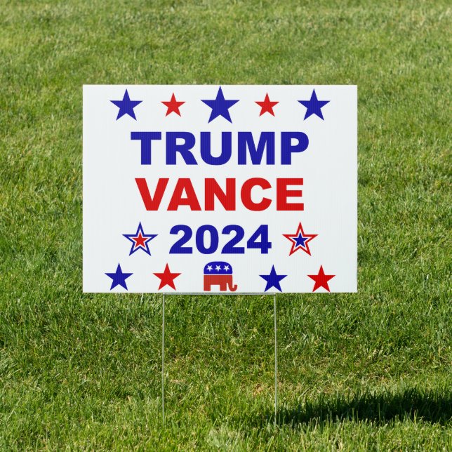 Trump Vance 2024 Sign (Insitu)