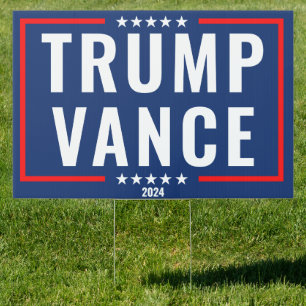 Trump Vance 2024 Sign