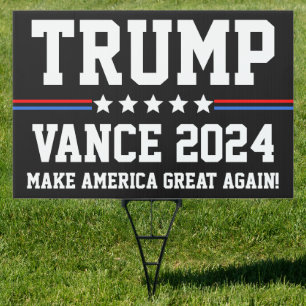 Trump Vance 2024 Sign
