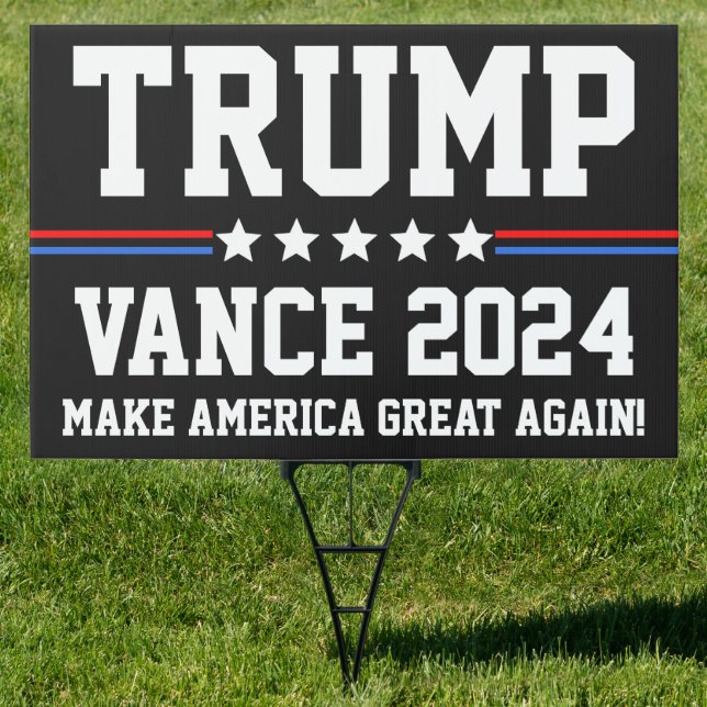 Trump Vance 2024 Sign (Insitu)