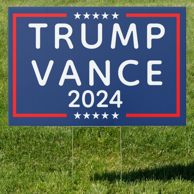 Trump Vance 2024 Sign (Insitu)