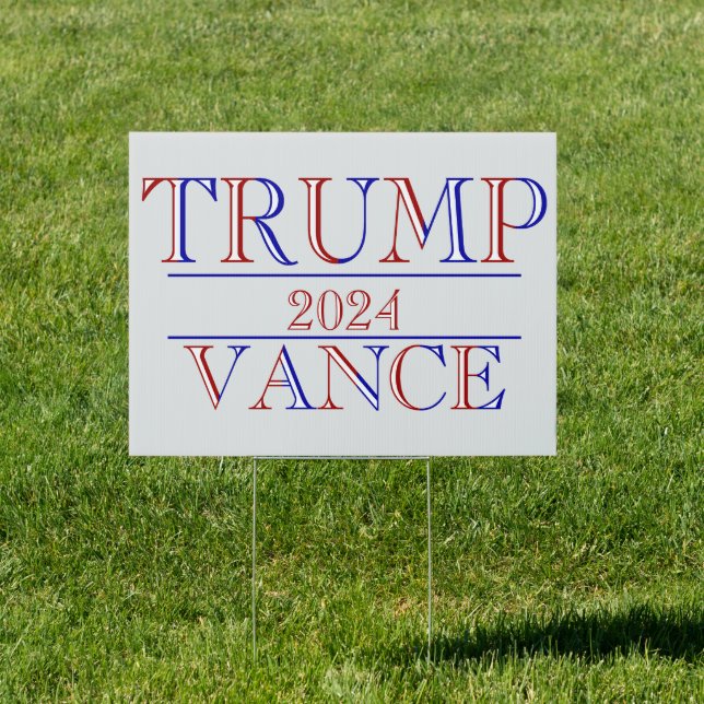 Trump Vance 2024  Sign (Insitu)