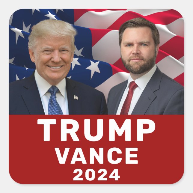 Trump Vance 2024  Square Sticker (Front)