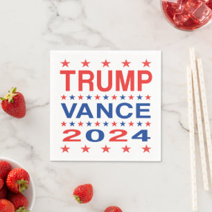 Trump Vance 2024 Stars Paper Napkins