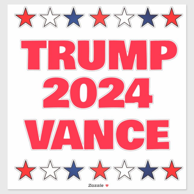 Trump Vance 2024  Sticker (Sheet)