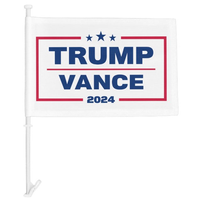 Trump Vance 2024 Take America Back 2024 Election Car Flag (Front)