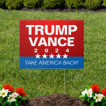 Trump Vance 2024 Take America Back Graphic Stars Sign