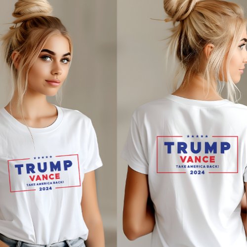 Trump Vance 2024 Take America Back Red T_Shirt