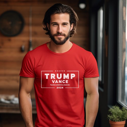 Trump Vance 2024 Take America Back Red T_Shirt