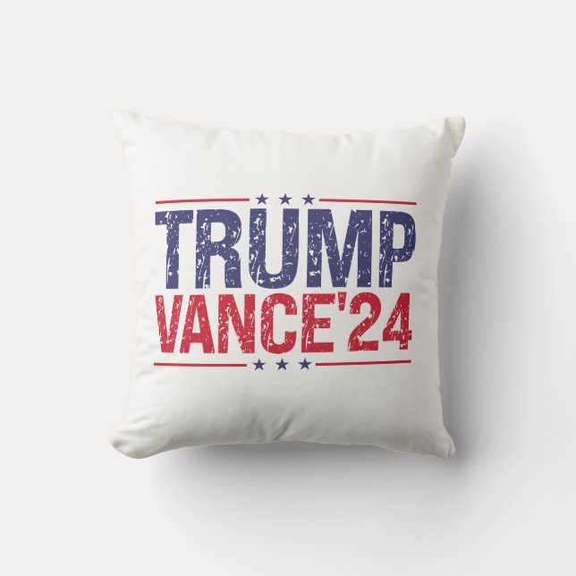 Trump Vance 2024  Throw Pillow (Front)
