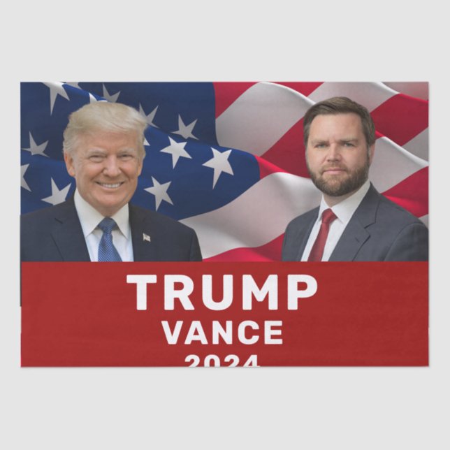 Trump Vance 2024  Tissue Paper (Front)