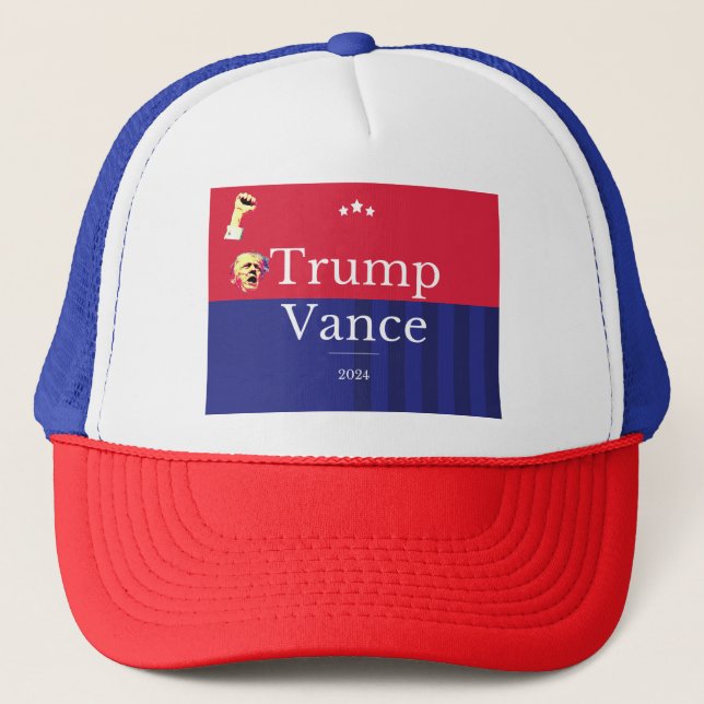 Trump Vance 2024 Trucker Hat (Front)