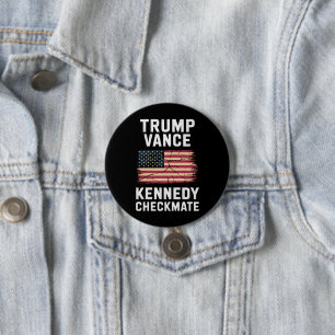 Trump Vance 2024 Trump Vance Kennedy Checkmate Button
