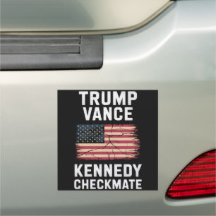 Trump Vance 2024 Trump Vance Kennedy Checkmate Car Magnet