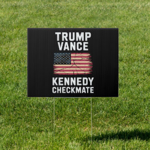 Trump Vance 2024 Trump Vance Kennedy Checkmate Sign