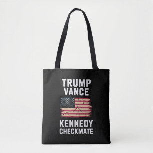 Trump Vance 2024 Trump Vance Kennedy Checkmate Tote Bag