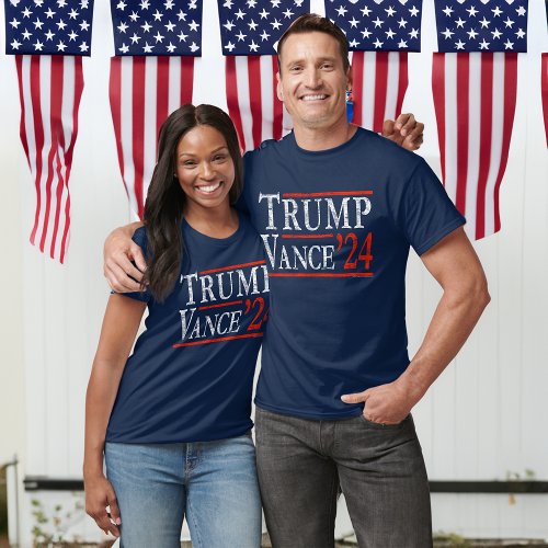 Trump Vance 2024 Vintage Retro Donald Trump 24 T_Shirt