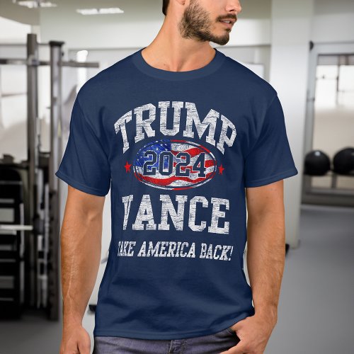 Trump Vance 2024 Vintage Varsity Donald Trump 24 T_Shirt
