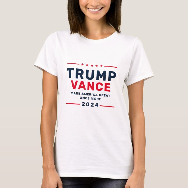 Trump Vance 2024 Vote President VP Women's T-Shirt (Front)