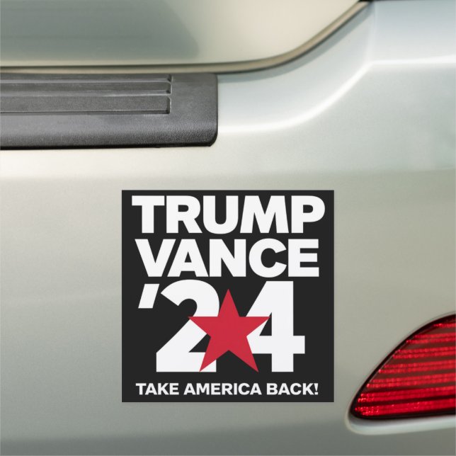 Trump Vance 2024 Vote Trump 2024 Election Car Magnet (In Situ)
