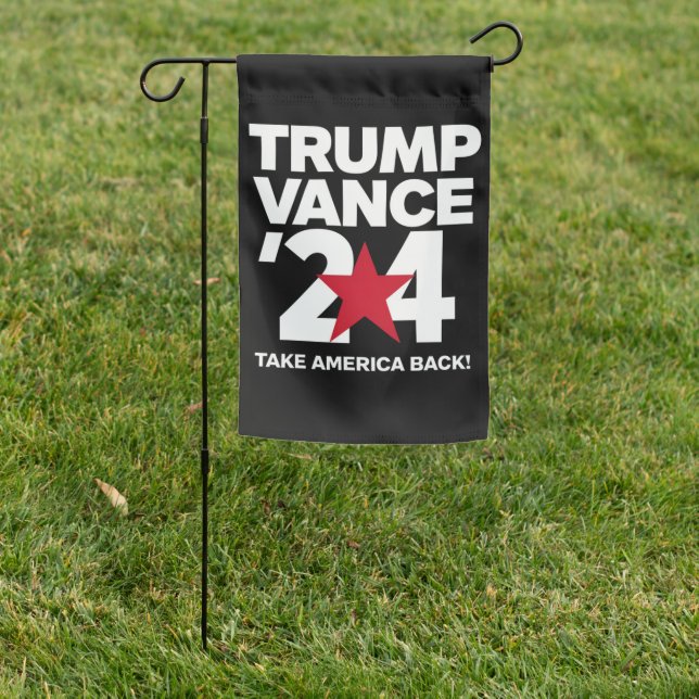 Trump Vance 2024 Vote Trump 2024 Election Garden Flag (In SItu)