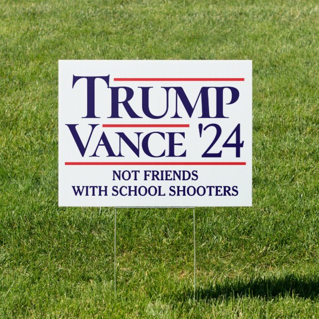 Trump Vance 2024 VP Vance Walz Debate Quote Sign (Insitu)