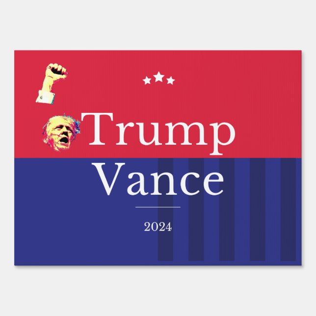 Trump Vance 2024 Yard Sign (Front)