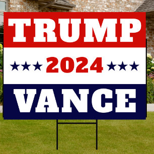 Trump Vance 2024 Yard Sign
