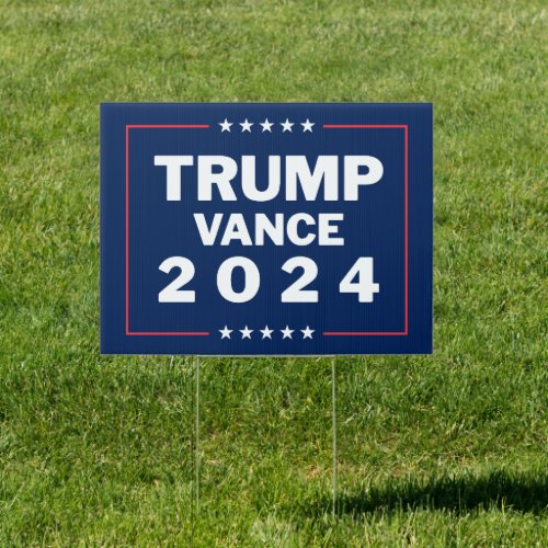 Trump Vance 2024 Yard Sign