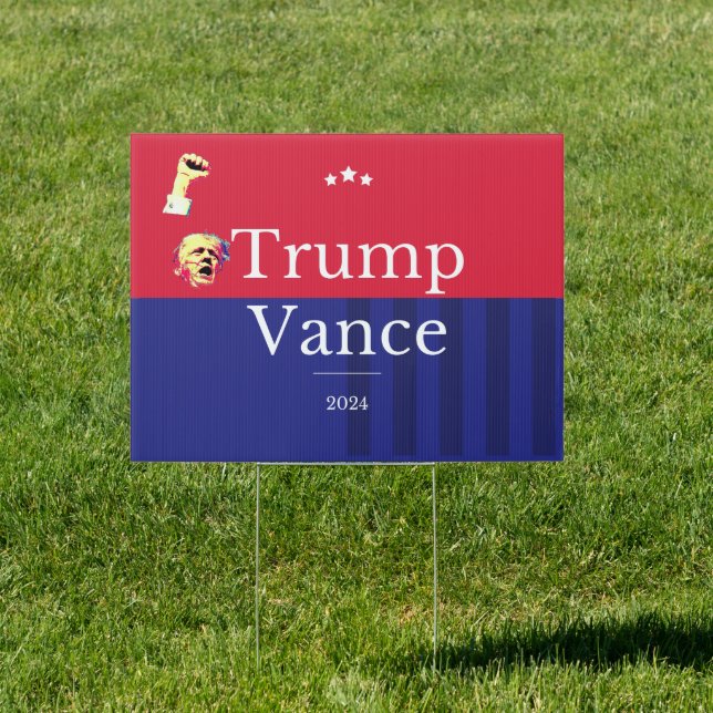 Trump Vance 2024 Yard Sign (Insitu)