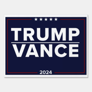 TRUMP VANCE 24 - BLUE 18x12 Yard Sign