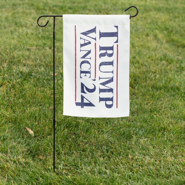 Trump Vance '24 Vintage 2024 Garden Flag (In SItu)