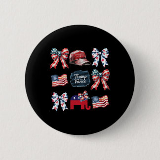 Trump Vance Bow Coquette Vote Presidential 2025 El Button