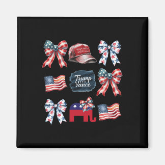 Trump Vance Bow Coquette Vote Presidential 2025 El Magnet