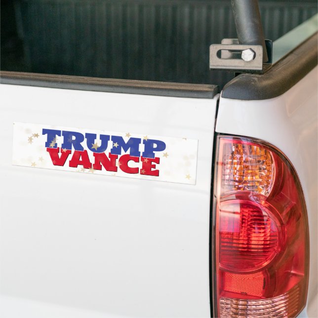 TRUMP & VANCE  BUMPER STICKER (On Truck)