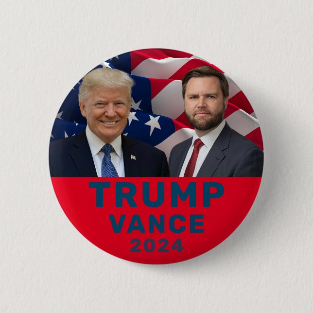 Trump Vance  Button (Front)