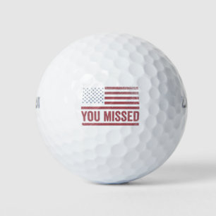 Trump Vance Election Ugly Christmas Sweater Golf Balls