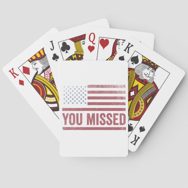 Trump Vance Election Ugly Christmas Sweater Poker Cards (Back)