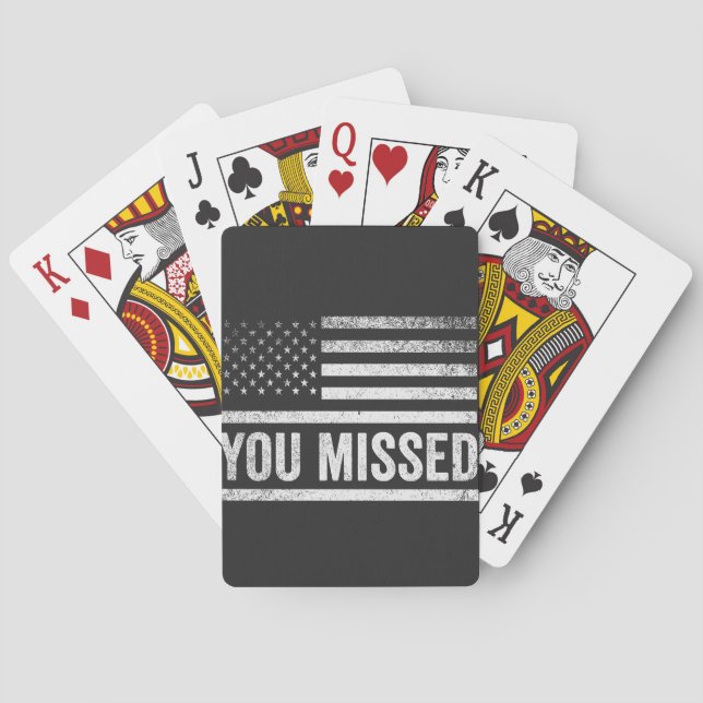 Trump Vance Election Ugly Christmas Sweater Poker Cards (Back)