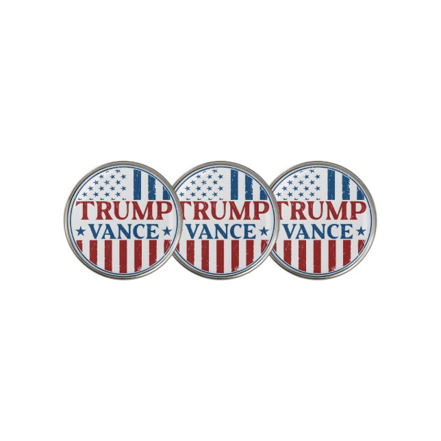 Trump Vance  Golf Ball Marker (3 Up)