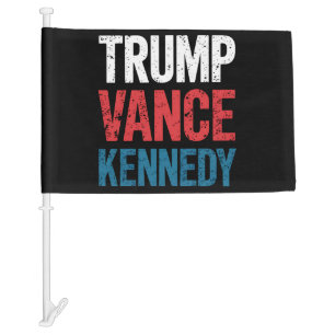 Trump Vance Kennedy 2024 Election Car Flag