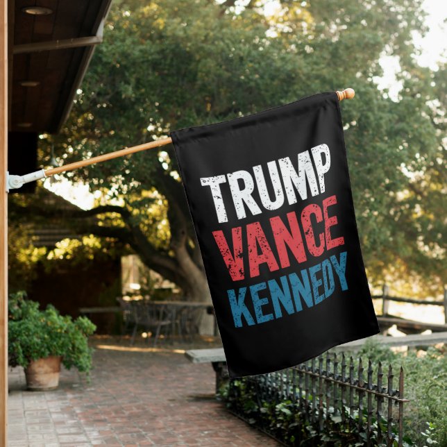 Trump Vance Kennedy 2024 Election House Flag (In SItu)