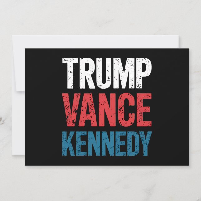 Trump Vance Kennedy 2024 Election Invitation (Front)