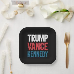Trump Vance Kennedy 2024 Election Paper Plates