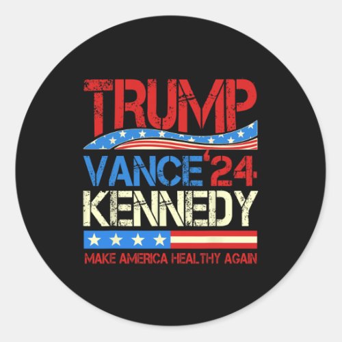 Trump Vance Kennedy 2024 Make America Healthy Agai Classic Round Sticker